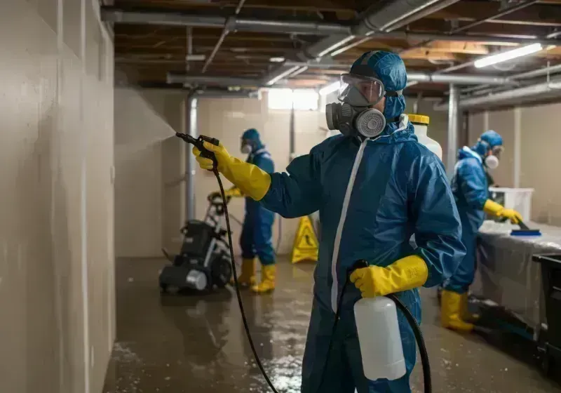 Basement Sanitization and Antimicrobial Treatment process in Barry, IL